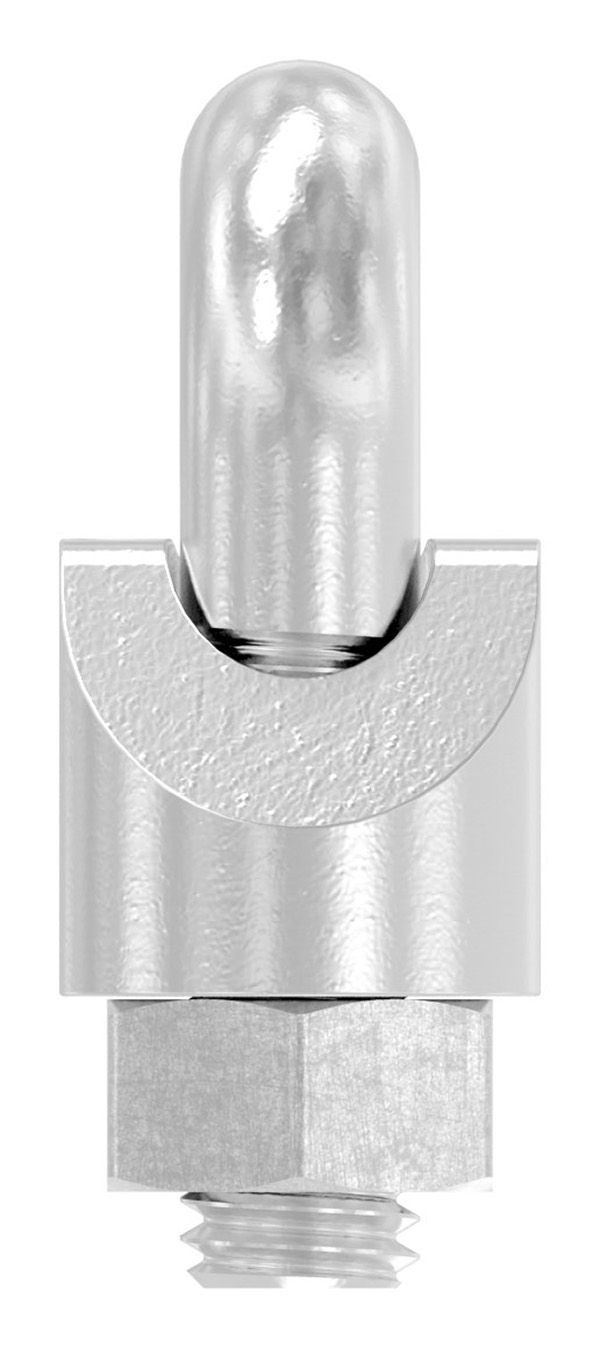 Collier de serrage pour câble d'acier | pour câble Ø : 5 mm | filetage : M5 | V4A