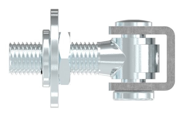 Charnière de portail M20 | réglable | soudable | acier (brut) S235JR