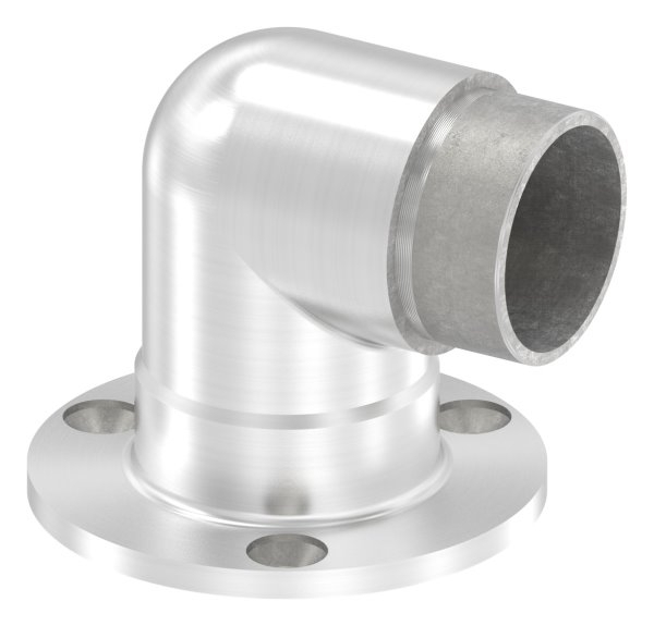 Support mural 90° court, pour tube rond Ø 42.4x2.0 mm V2A