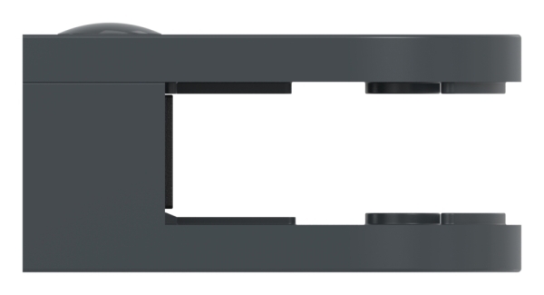 Glasklemme Mod- 38- Anschluss- gerade- Zink roh pulverbeschichtet RAL 7016-88-113800-ZN0.7016