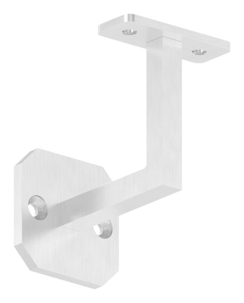 Support de main courante angulaire avec plaque de retenue droite