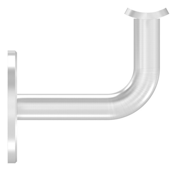 Handlaufhalter V4A fuer Rohr 42-4 mm Wandabstand 74 mm Ronde 60x5 mm ohne Kabeldurchfuehrung-88-1150226-V4A.42