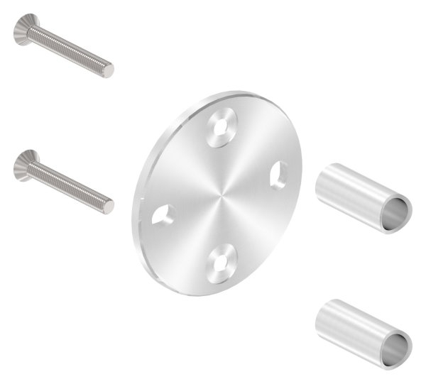 Fixation murale pour poteau de garde-corps 42,4mm, V4A