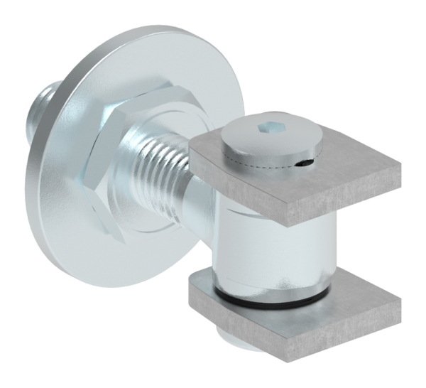 Charnière M18 | réglable | soudable | acier (brut) S235JR