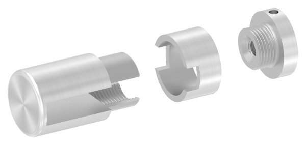 Support de base Brenk pour barres plates 40 x 10mm, ALU