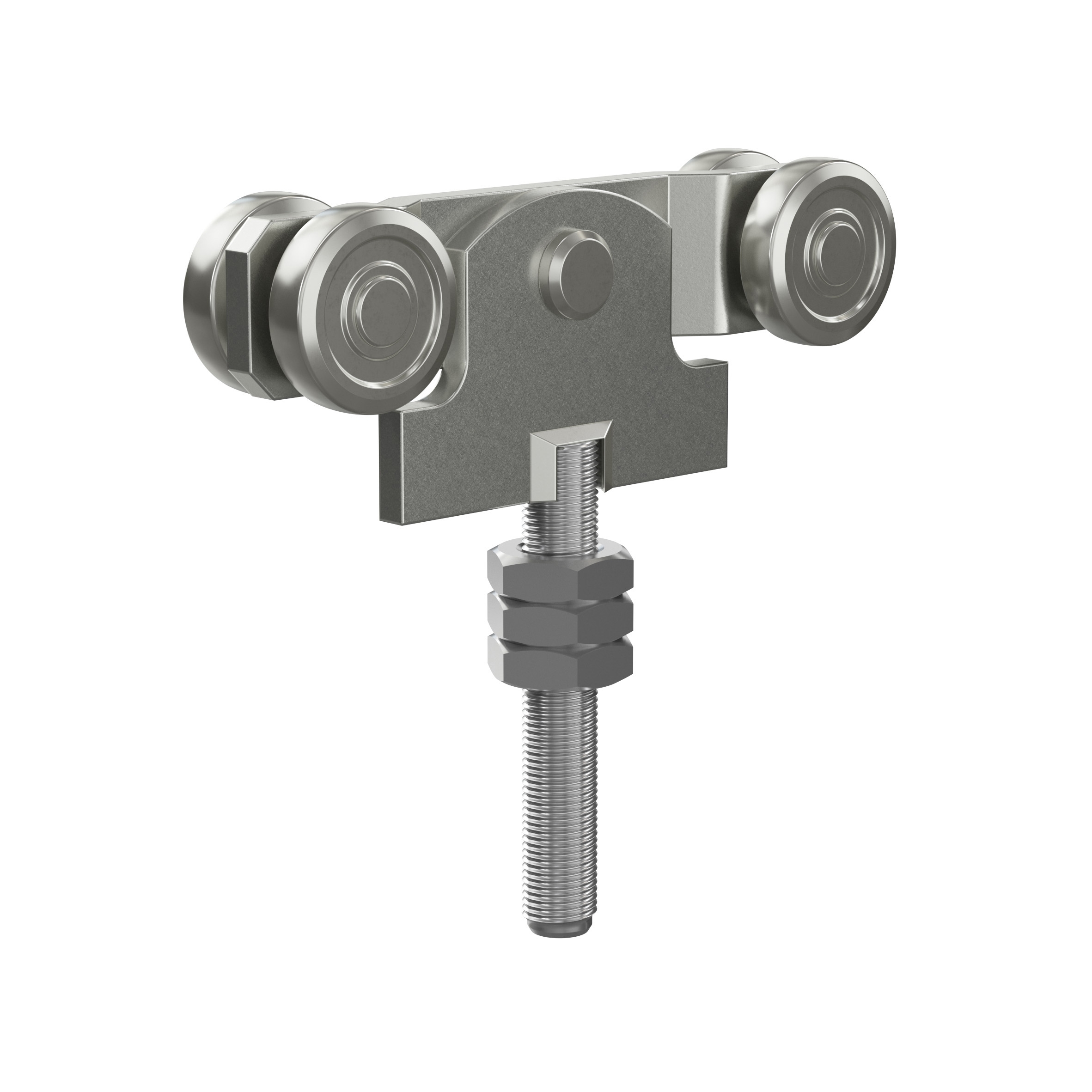 Doppelrolle mit Schraubpendel und Gewindebolzen MEA Ø 48 mm 10336976-60-0115.7