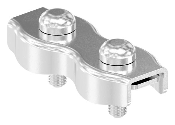 Pince double pour corde de 5 mm V4A