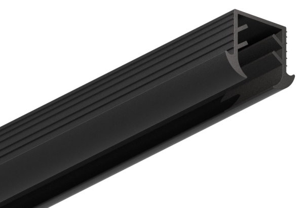Joint à coin verre 11,52 - 13,52mm, pour rainure 24 x 24mm, longueur 6m, EPDM