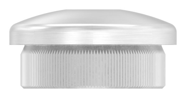 Bouchon légèrement bombé avec M8 pour Ø 26,9x2,0 mm V2A matériau plein