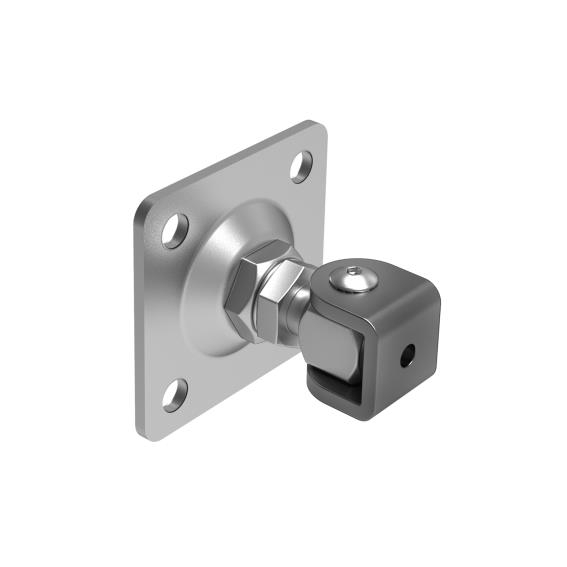 Verstellbares Torband Stahl verzinkt M24 mit Platte 120x120 mm bis 150 kg-89-11D453M24K-A.4
