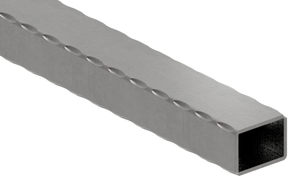 tube rectangulaire | martelé | dimensions : 40x30x2,5 mm | longueur : 6000 mm | acier S235JR, brut