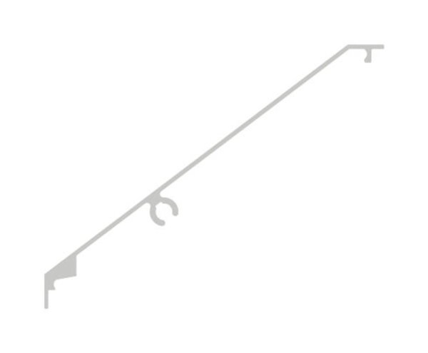 Abdeckung Aluminium L = 6000 mm roh fuer Vordach-Profil eleganza canopy-88-11VDE-AB-6000.ROH