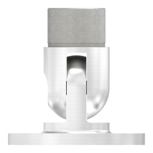 Wandhalter 90° flexibel fuer Rundrohr Ø 33-7x2-0 mm - V2A-11-3684.4