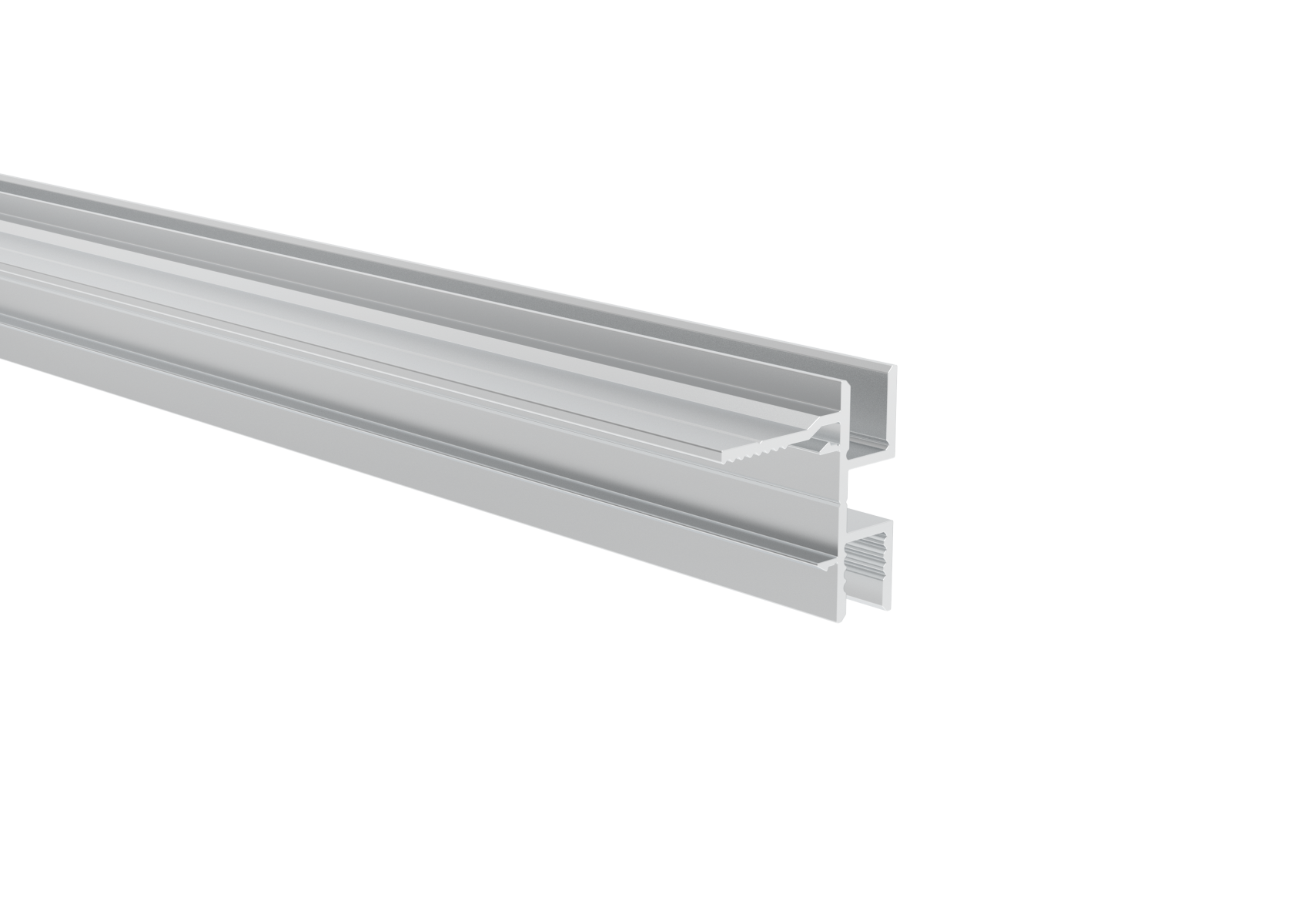 Zaunadapter Aluminium fuer Fuellungen 20-26 mm- 6000 mm- Natur-89-11FGAS20X266000N-A.4