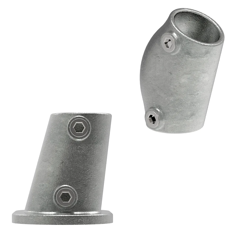 Raccord de tuyaux en fonte malléable | Angle variable