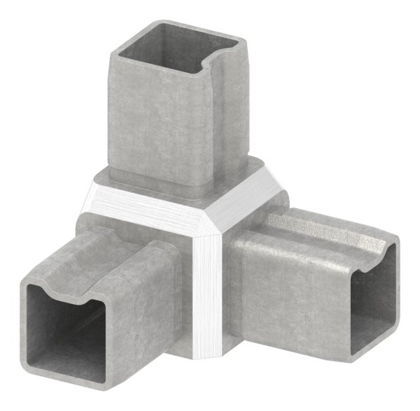 Eckverbinder V4A fuer Rohr 25x25x2 mm steckbar-88.1110142525