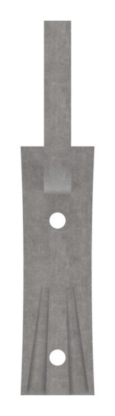 Handlaufhalter - mit Ronde 105x40x4 mm - zum Anschweissen - Stahl S235JR- roh-30-1409.8