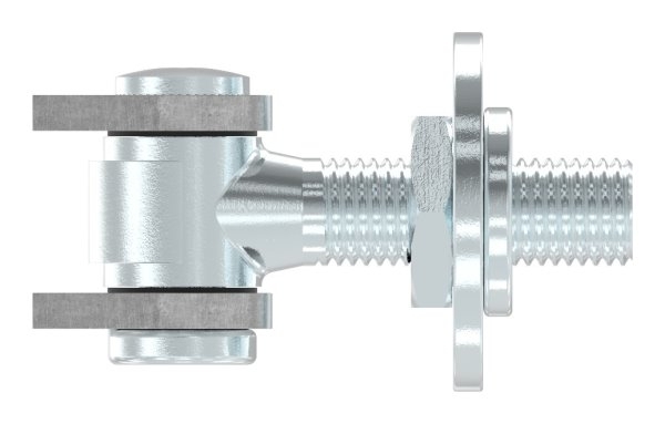 Charnière M18 | réglable | soudable | acier (brut) S235JR