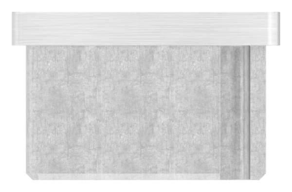 Bouchon enfichable, pour tube 40 x 30 x 2.0mm, avec filetage M8, V4A