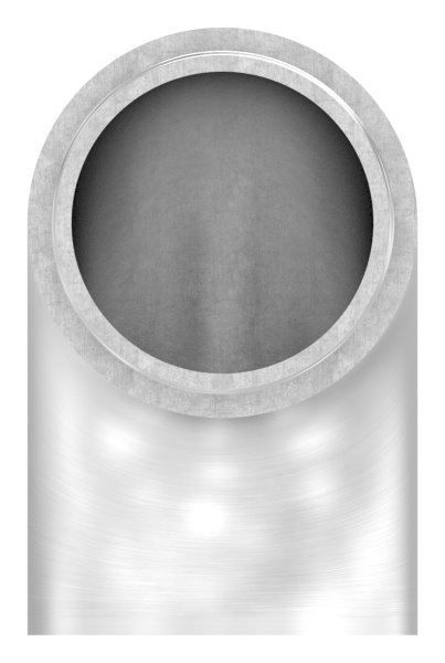 Embout 90° plat, pour tube rond Ø 42.4x2.6 mm V2A