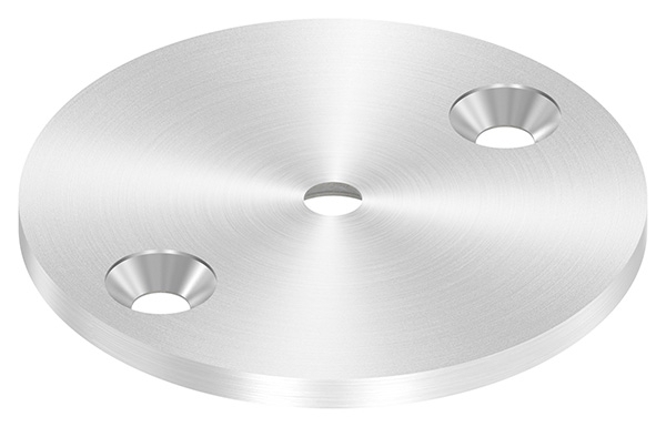 Ankerplatte Ø 70 x 4 mm mit Zentrierbohrung- Ø 6-5 mm- gesenkt V2A-11-2206.4