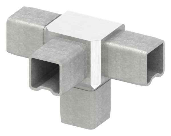 Connecteur pour tube 25x25x2mm, V4A
