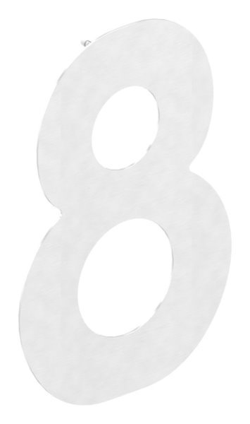 Hausnummer 8 - gross - Masse- 200 mm x 300 mm - V2A-11-8072.4