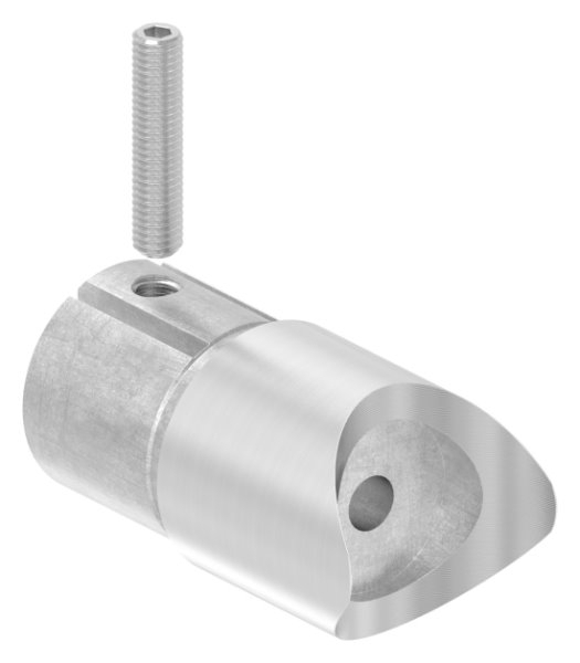 Pièce de raccordement 90° pour tube rond Ø 42.4x2.0 mm V2A