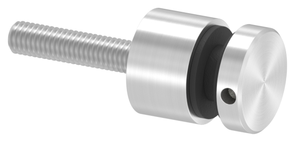 Glaspunkthalter Edelstahl V2A Ø 16 mm Klemm 4-0–8-0 mm Gewinde M5 flach geschliffen-88-1160260.240