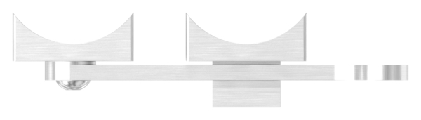 Loquet de porte pour tube 42,4mm, V4A