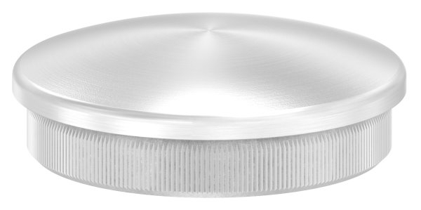 Bouchon légèrement bombé V2A matériau plein pour Ø 48,3x2,0 mm