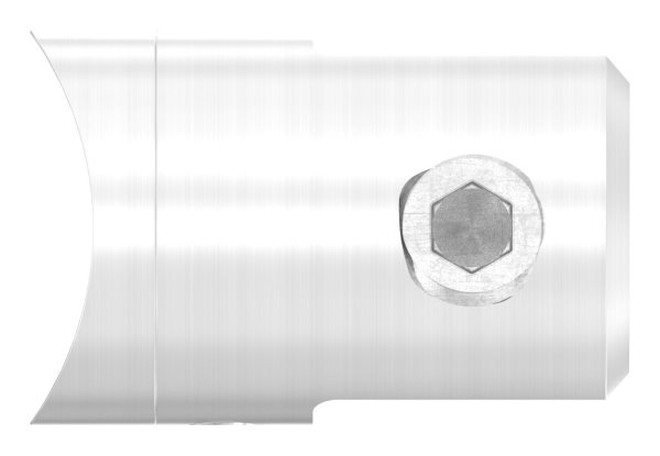 Support de plaque transversale Ø 25 mm avec raccord 42.4
