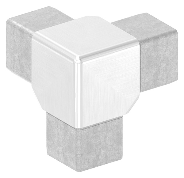 Connecteur pour tube 40x40x3mm, V4A