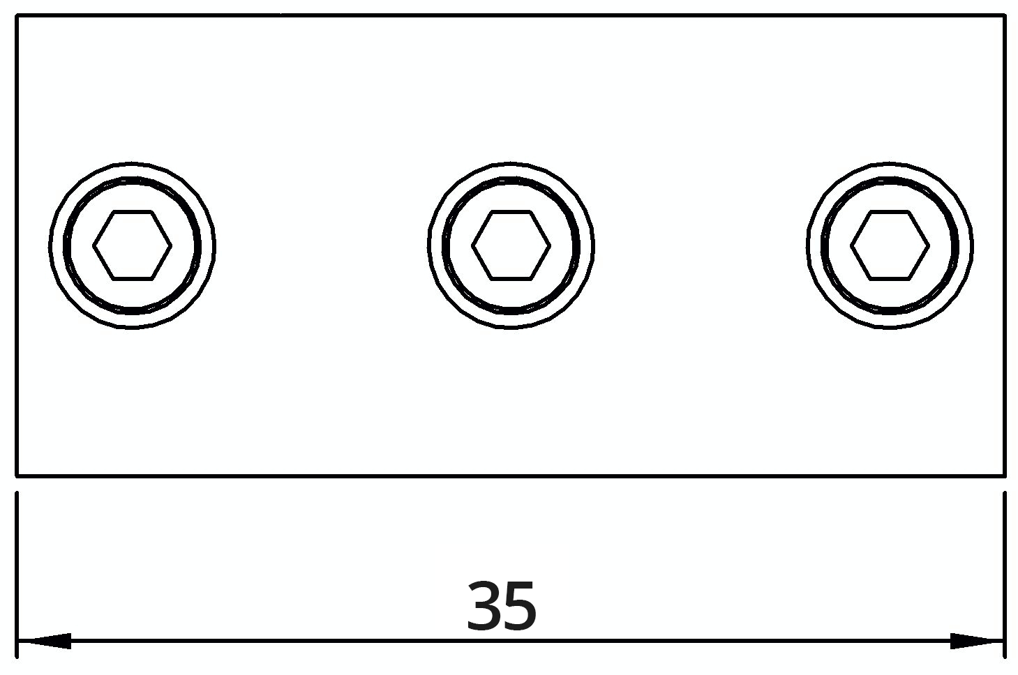 Raccord de tuyauterie | Pièce en T pour tube support | 176T21 | 21.3 mm | 1/2" | Fonte malléable et électro-galvanisée