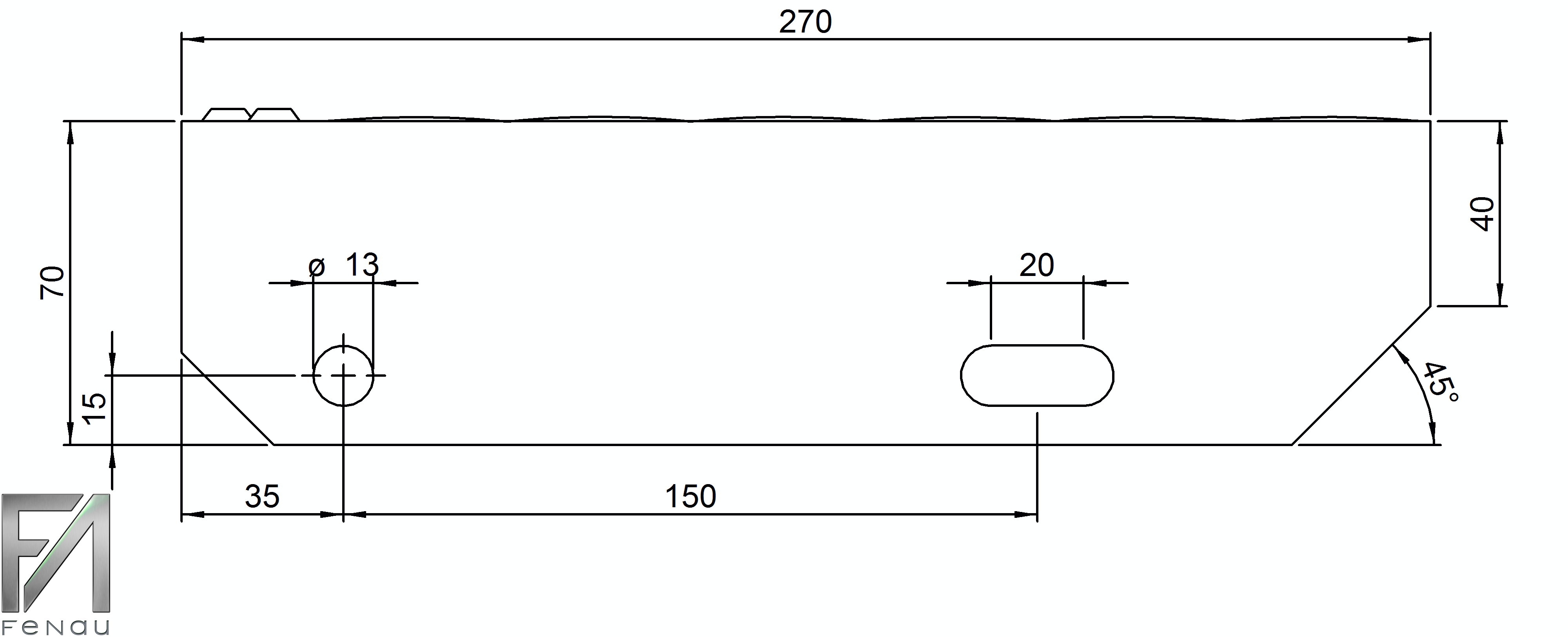 Presse à souder marche en caillebotis | Dimensions : 700x270 mm 34/38 mm | S235JR (St37-2)