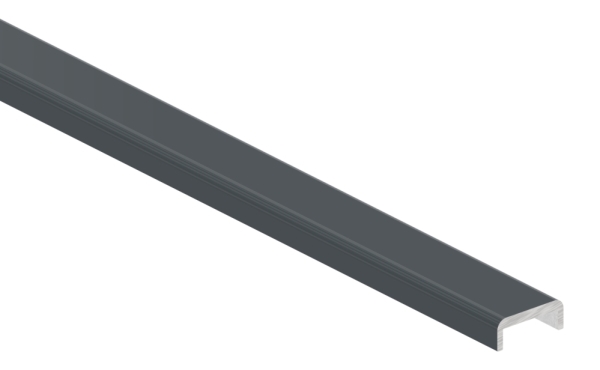 Kantenschutz EXTRA SLIM- fuer Glas 10-00 - 11-52mm- L=3m- Aluminium RAL 7016-88-1180580-ALU-3M.7016