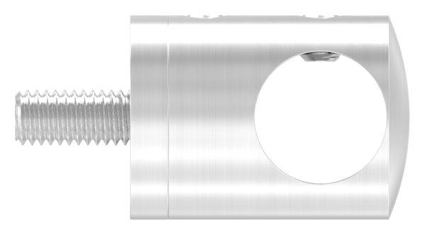 Support de barre transversale Ø 22 mm | raccord : plat | avec trou : 14,2 mm | V2A
