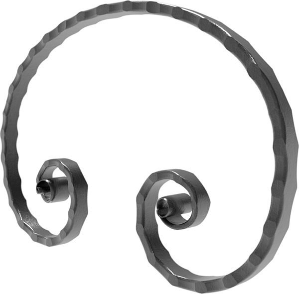 Maître baroque | Dimensions : 305x205 mm | Matériau : 16x8 mm | Acier S235JR, brut