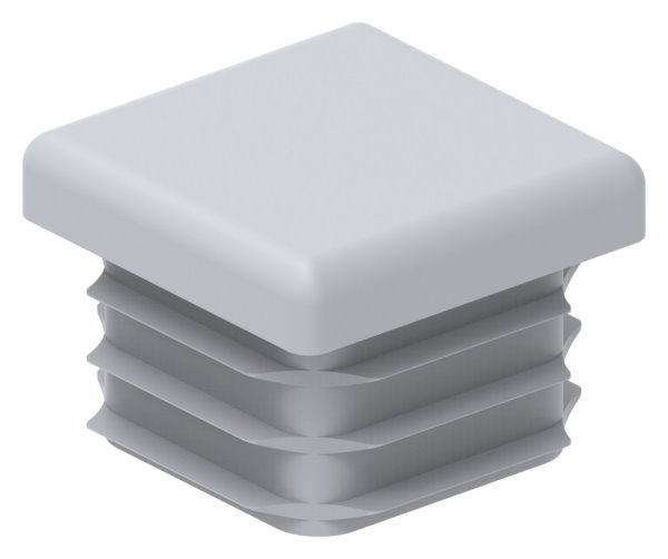 Capuchon plastique pour tube carré 25x25mm