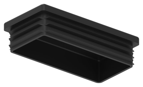 Capuchon en plastique pour tube rectangulaire 80x40mm