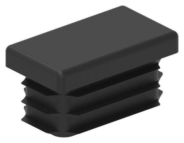 Capuchon en plastique pour tube rectangulaire 35x20mm