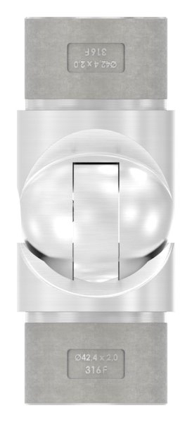 Pièce d'articulation creuse pour câble, pour tube 42,4 x 2,0mm