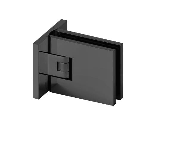 Glastuerscharnier SwingPro- Wandmontage- Messing- Glas 6-10mm- Schwarz-89-11GSBLACKDB80601SB-A.4