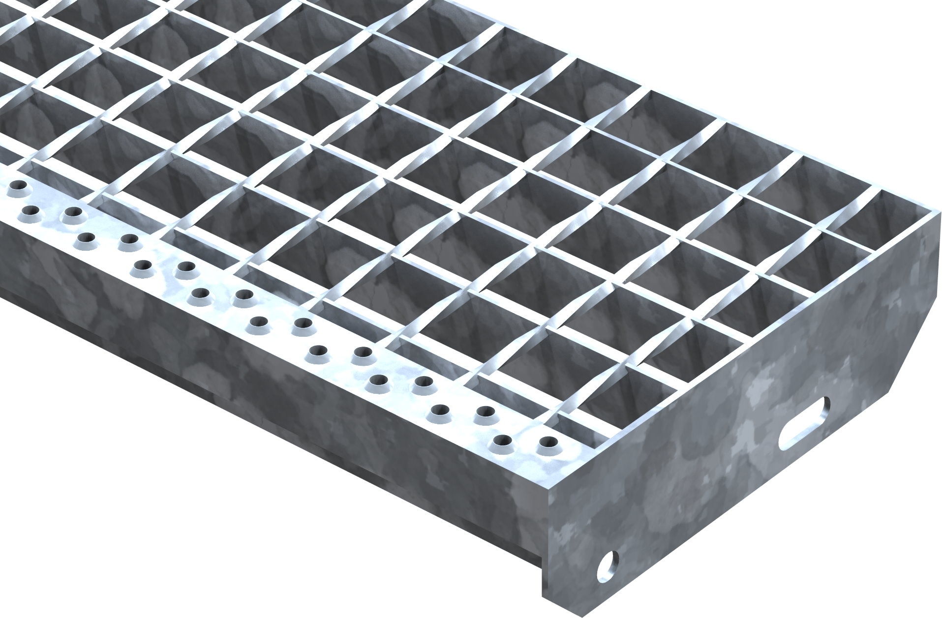 Schweisspressroststufe Metallstufe 1200x240 mm Masche 34-38 mm Tragstab 40-3 mm S235JR feuerverzinkt-25-1202430402.7