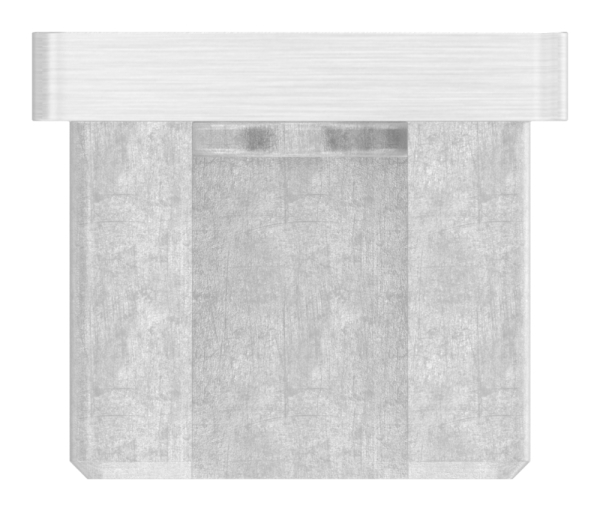 Bouchon enfichable, pour tube 40 x 30 x 2.0mm, avec filetage M8, V4A