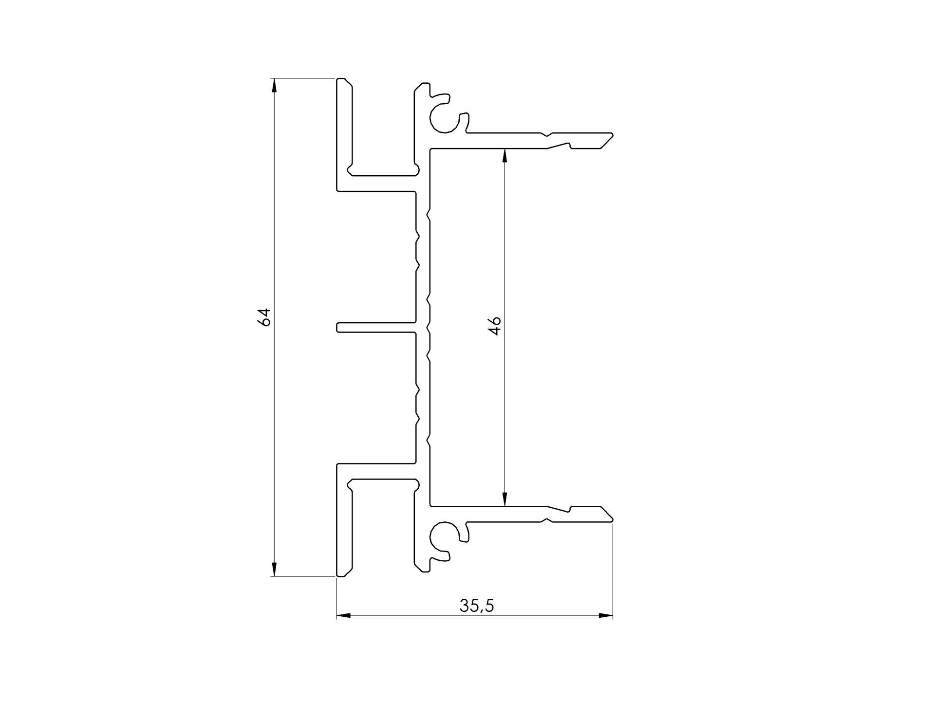 Zaunadapter Aluminium 1200 mm Anthrazit RAL 7016-89-11FGAL461200R7016-A.4