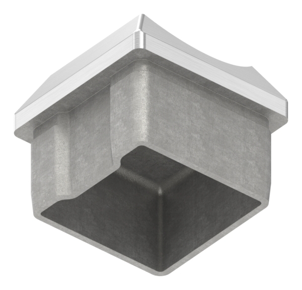 Rohrsattel V2A 40 x 40 x 2-0 mm fuer Rundrohr Ø 42-4 mm-88-1160217.240