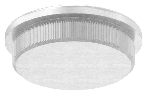 Bouchon légèrement bombé V2A matériau plein pour Ø 42,4x2,6 mm