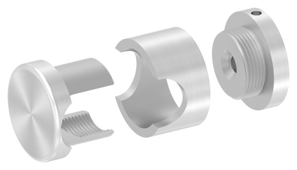 BRENK-fix® Grundhalter fuer Staebe Ø 20mm- V2A-88-11BR-R20M8.V2A