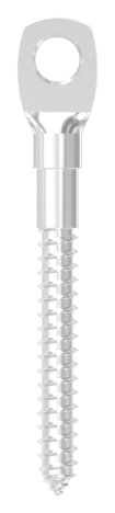 Augenschraube V4A Holzgewinde 6 mm mit flachem Kopf-11-2997.1